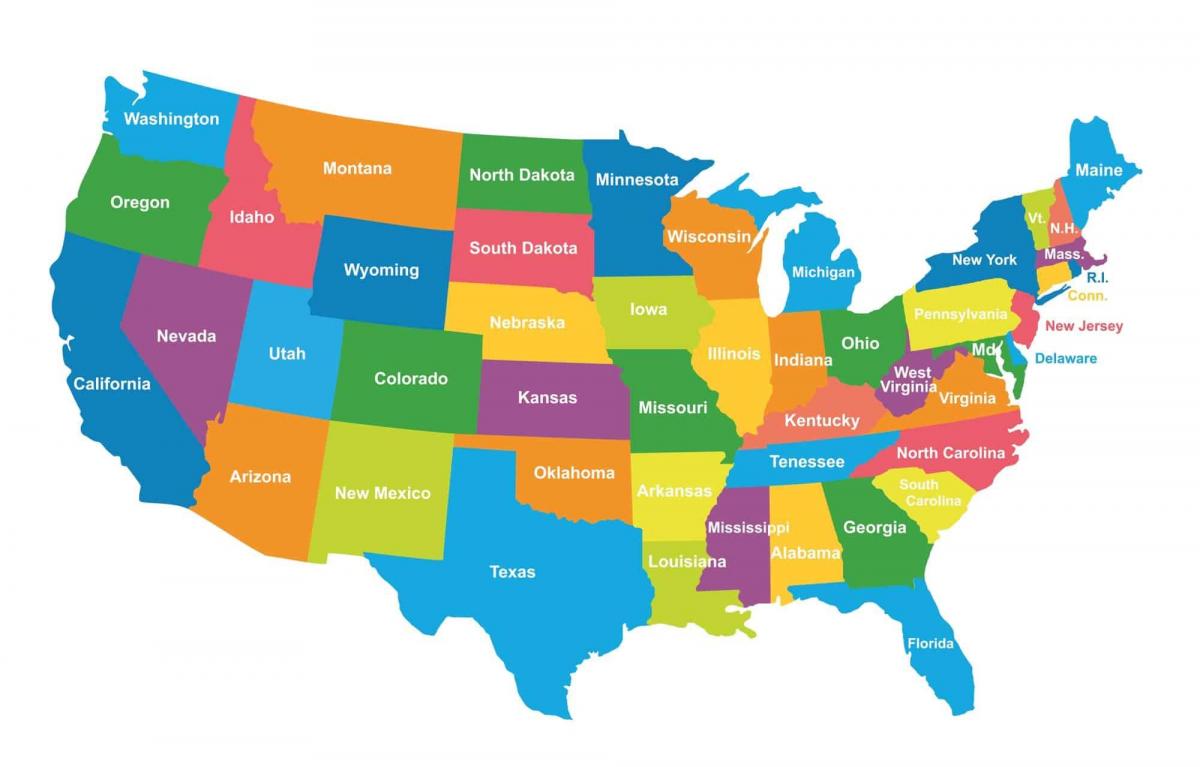 VS-administratieve kaart